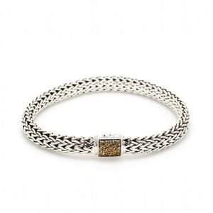 John Hardy Icon Bracelet Sterling Silver and Citrine